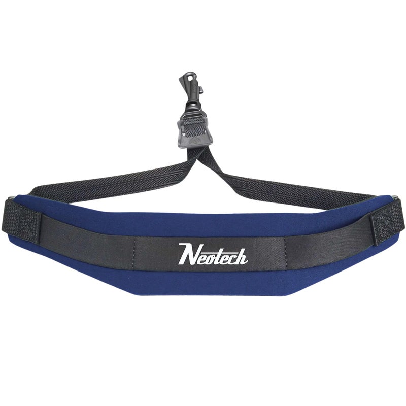 Neo Tech Neotech Saxophone Swivel Hook Neck Strap Soft Sax Padded for Alto Tenor Baritone Soprano â€“ (Regular, Navy) - Made in USA - Image 1